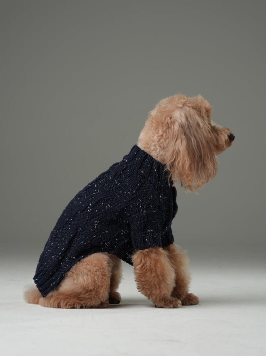 GLACIER PET SWEATER - NAVY