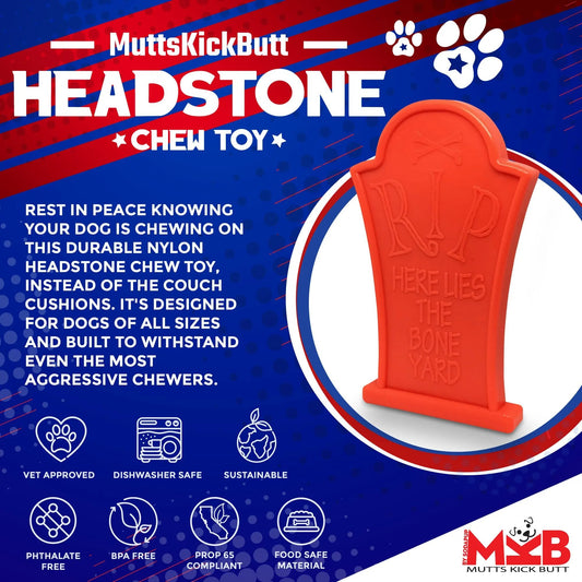 Headstone Ultra Durable Nylon Dog Chew Toy-Purrfect Pet Kingdom