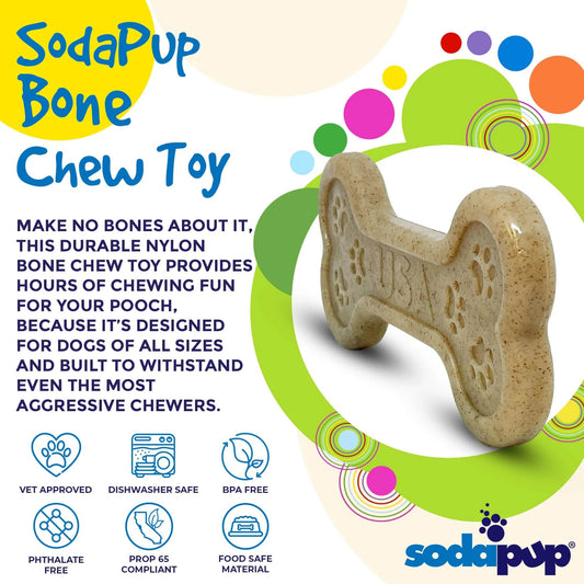 Bone eChew Ultra Durable Nylon Dog Chew Toy for Aggressive Chewers | USA Made-Purrfect Pet Kingdom
