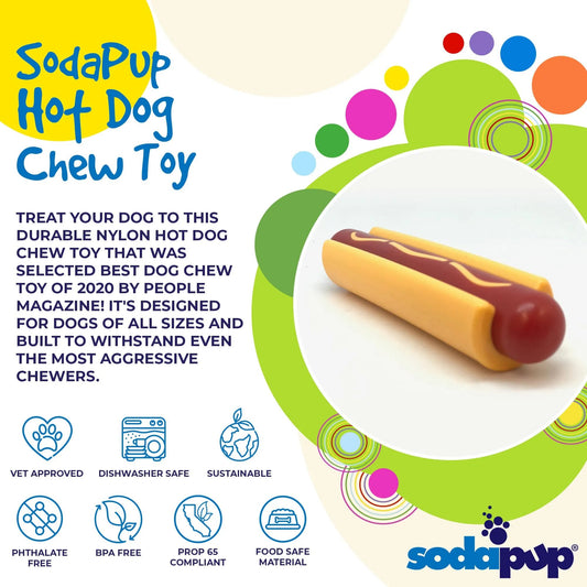 Hot Dog Nylon Chew for Aggressive Chewers