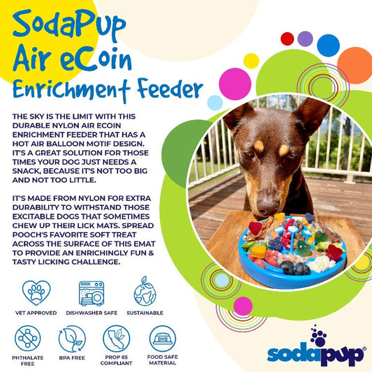 Air Nylon eCoin Lick Mat for Dogs - Durable Enrichment Toy