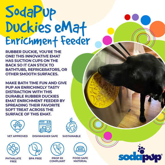 Rubber Duckies emat - Enrichment Lick Mat for Dogs and Cats