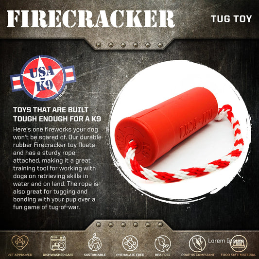 USA-K9 Firecracker Floating Training Dummy | K9 Handler Reward