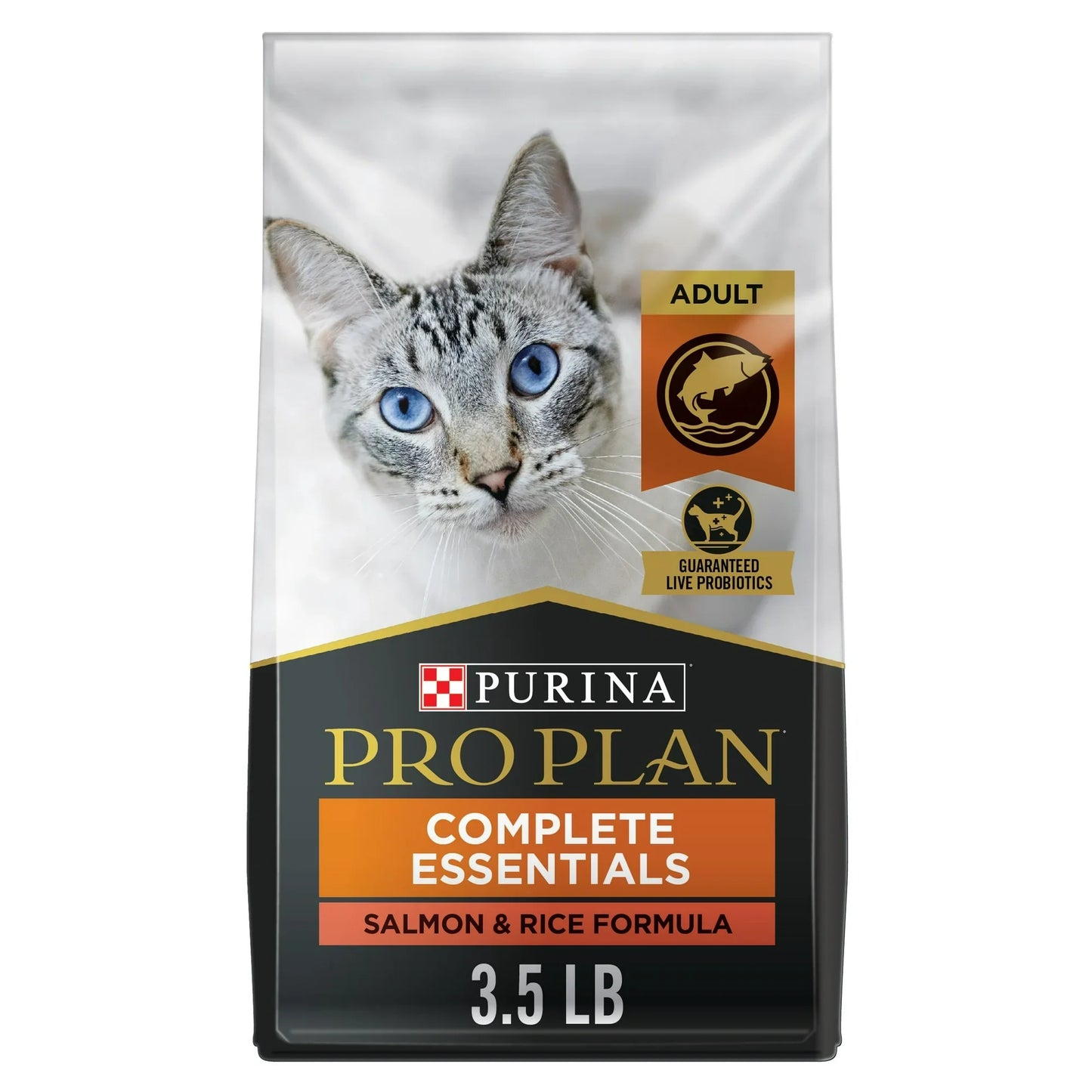 Pro Plan Adult Complete Essentials Salmon & Rice Formula Dry Cat Food (3.5lb)