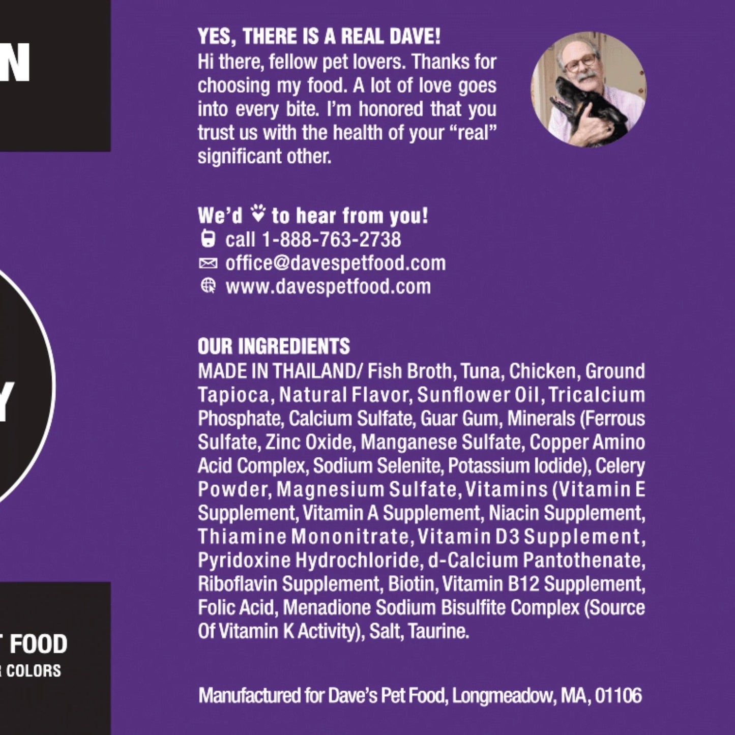 Dave's Cat Naturally Healthy Grain Free Tuna & Chicken