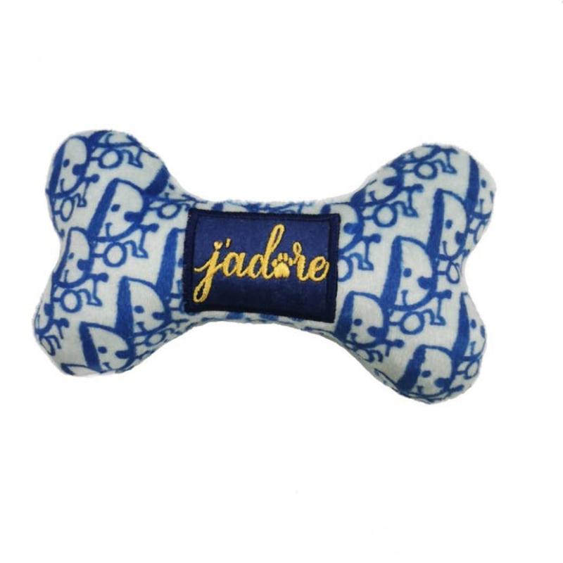 Dog-ior Bone Plush Squeak Dog Toy - 3 Sizes
