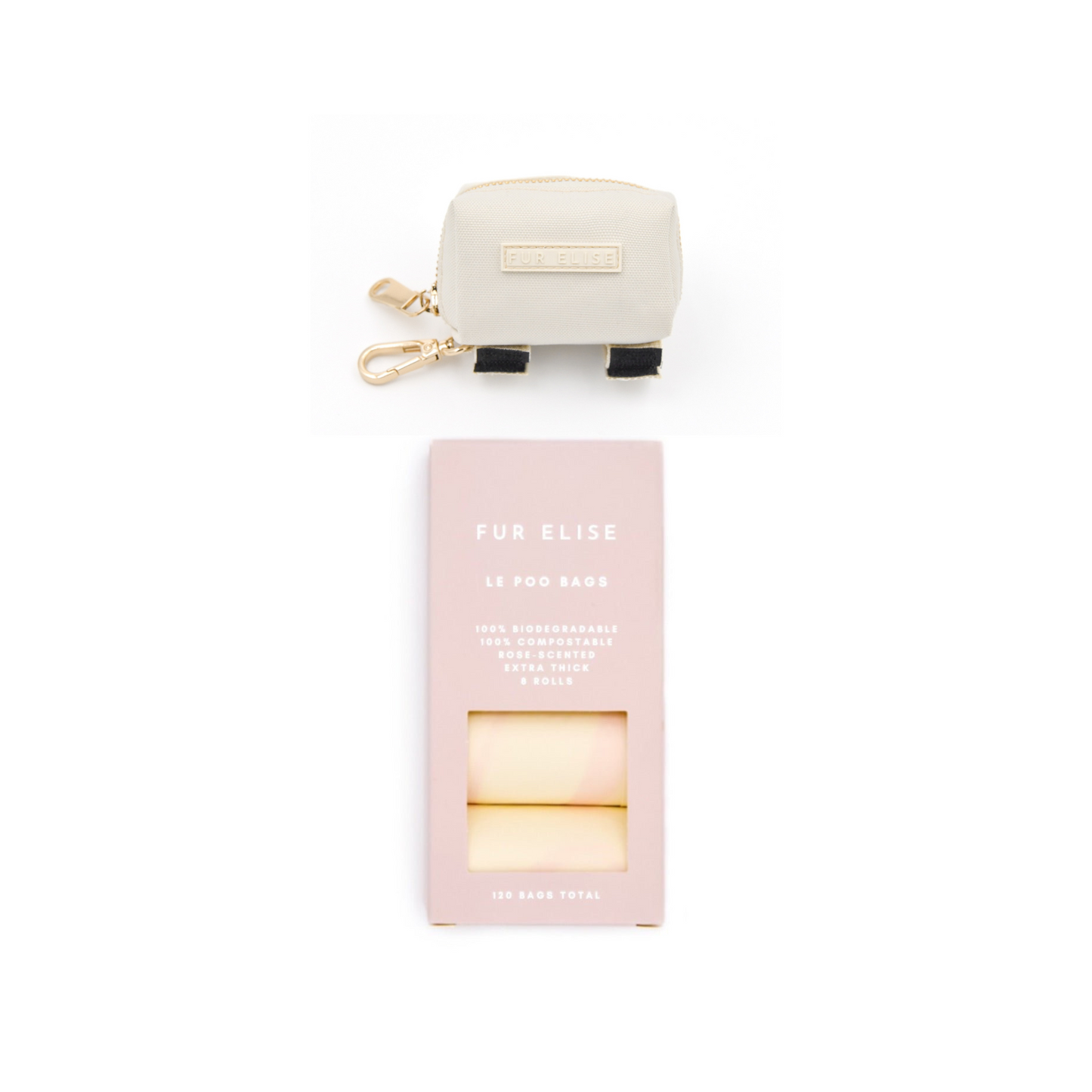 Le Poo Bundle - Bone - Pet Waste Dispenser - Elise Galleria