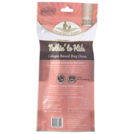 Nothin’ to Hide Small Salmon Roll (5inch 2pk) (3.2oz) - Nothin' To Hide Dog Treats - The Family Pet
