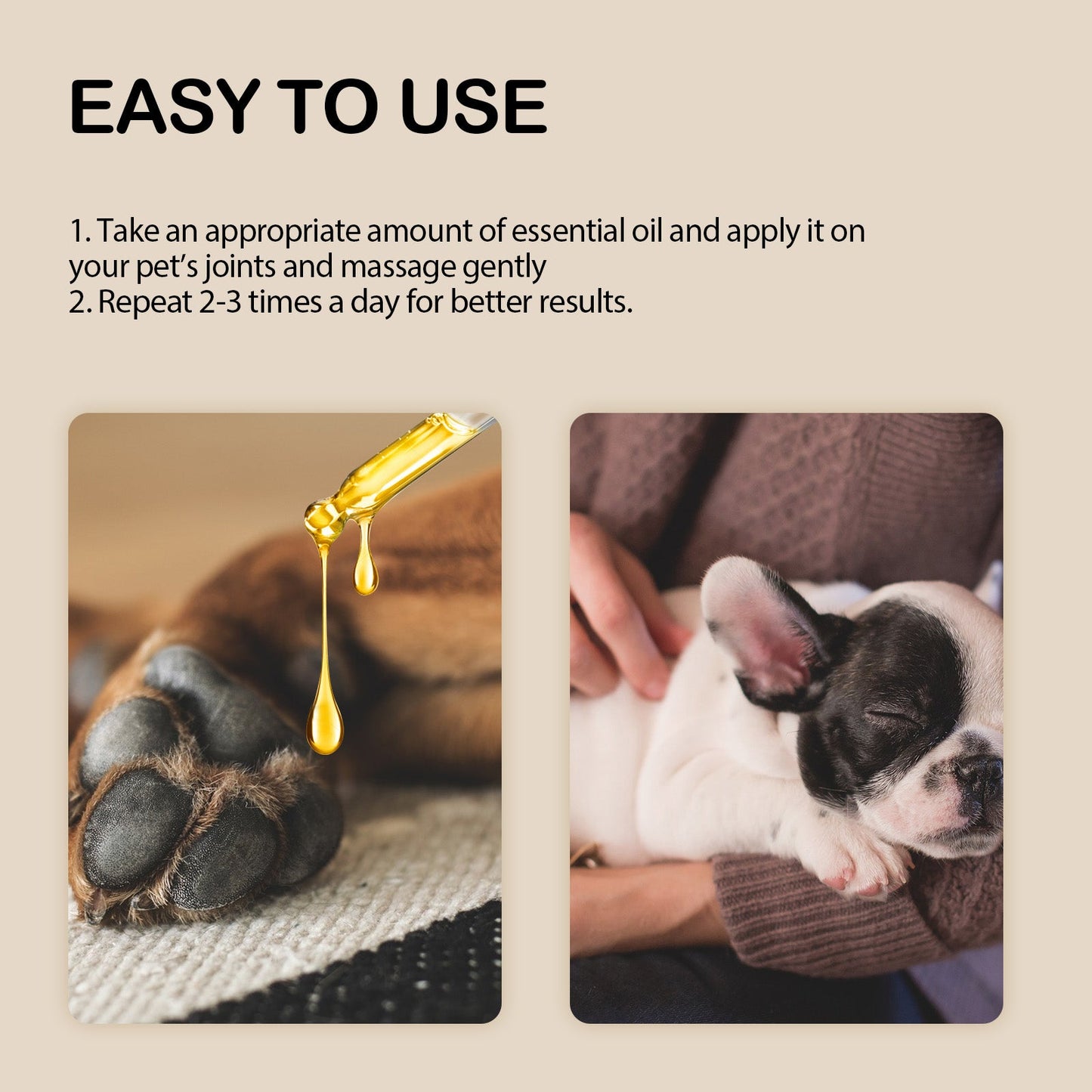 Pet Care Essential Oil - Bone, Joint & Muscle Pain Relief