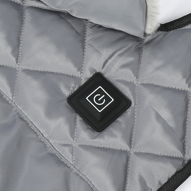 Heated Pet Clothing - New Fashion Warm Dog Cotton Jacket with Short Rabbit Fur - Purrfect Pet Kingdom