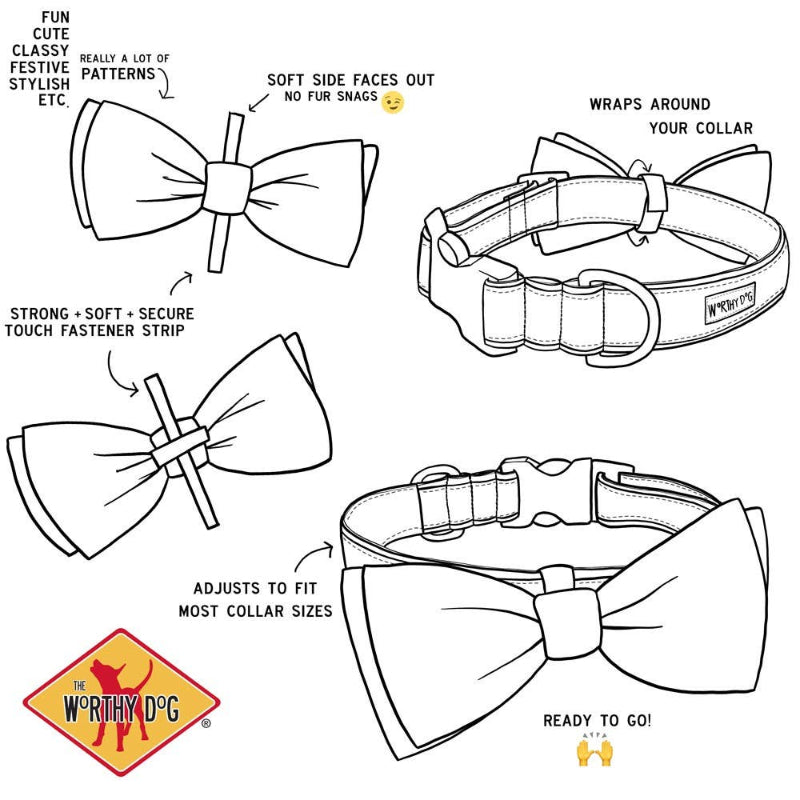 Easter Eggs Blue Pet Bow Tie - 2 Sizes