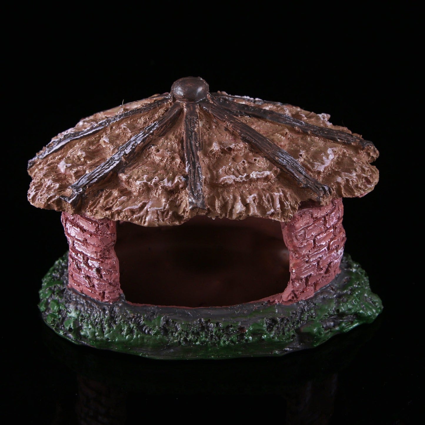 Water grass landscaping fish tank skull reptile pet shelter resin ornaments