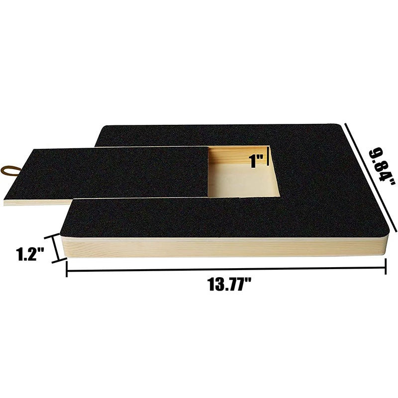 Wooden Retractable Pet Nail Scratcher and Grooming Board for Cats and Dogs - Purrfect Pet Kingdom