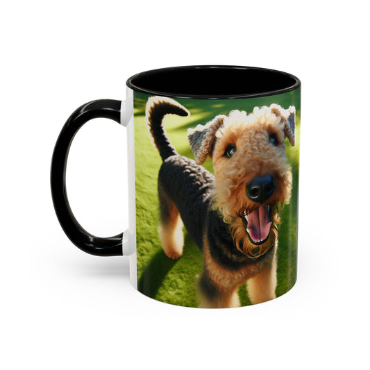Airedale Terrier Accent Coffee Mug - Perfect Gift for Dog Lovers