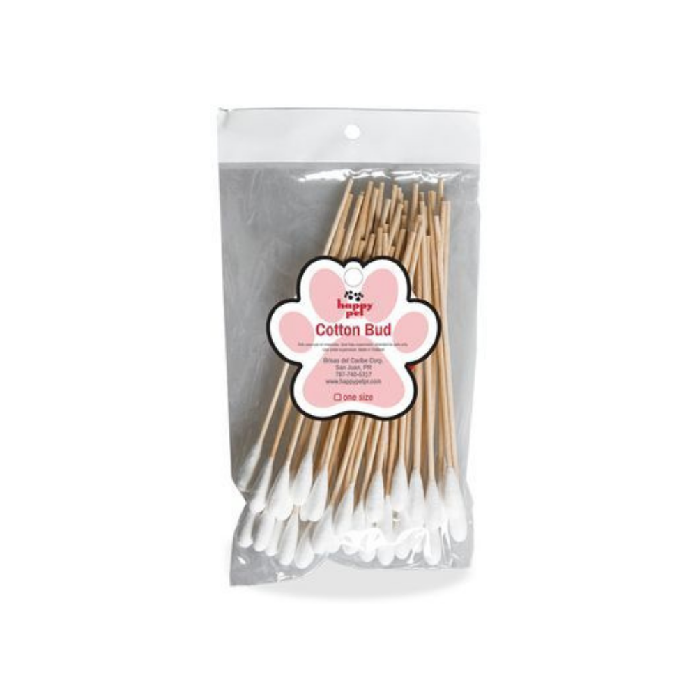 Happy Pet Cotton Buds (50pcs) - Salud y cuidado (shampoo, cepillos, pads, arenas, bolsas) - Farmacias Savia - Default Title - 3.99311E+11