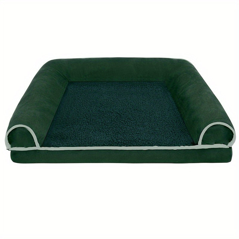 Dog Sofa Bed - Thickened Warm Pet Bed for Small to Large Dogs - Pet Beds - Tail chasers - Green - M 19.69*15.75*3.54(inch) - 601099577242334 - Green - M 19.69*15.75*3.54(inch)