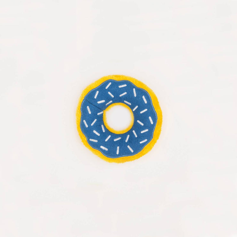 Hanukkah Blue Donutz Sprinkles Squeaky Dog Toy