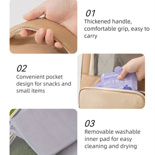 Breathable Pet Carrier Backpack, Warm & Comfortable Cat Dog