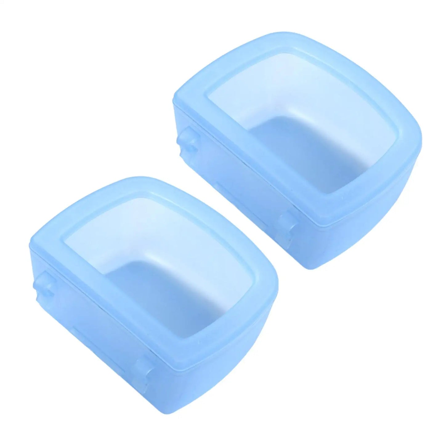 2 Pieces Pet Kennel Cage Bowls for Wire Cages Or Crates, Pet Carrier Bowl, Water