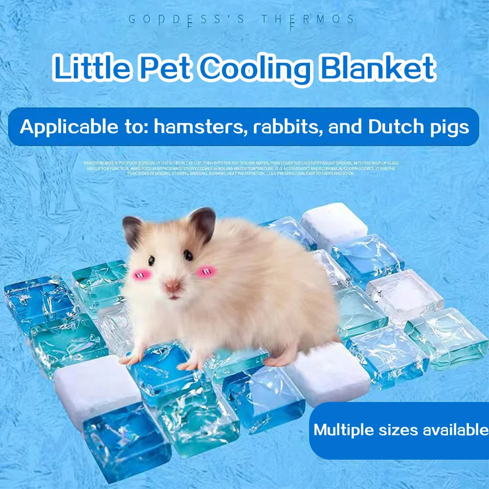 1PCS Hamster Cooling Board Summer Heat Cooling Blanket Guinea Pig Rabbit Dutch Pig Mat Pet Furniture Small Pet Accessories