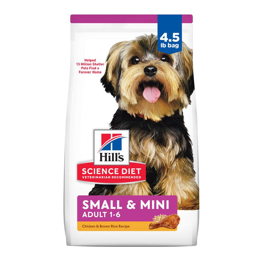Hill's Science Diet Adult Small & Mini Chicken Meal & Rice Recipe Dry Dog Food Bag - Science Diet Dry Dog Food - The Family Pet