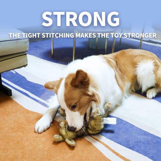 Classic - Dog Toys - Squeaky Dog Brown Rabbit Toys for Dogs