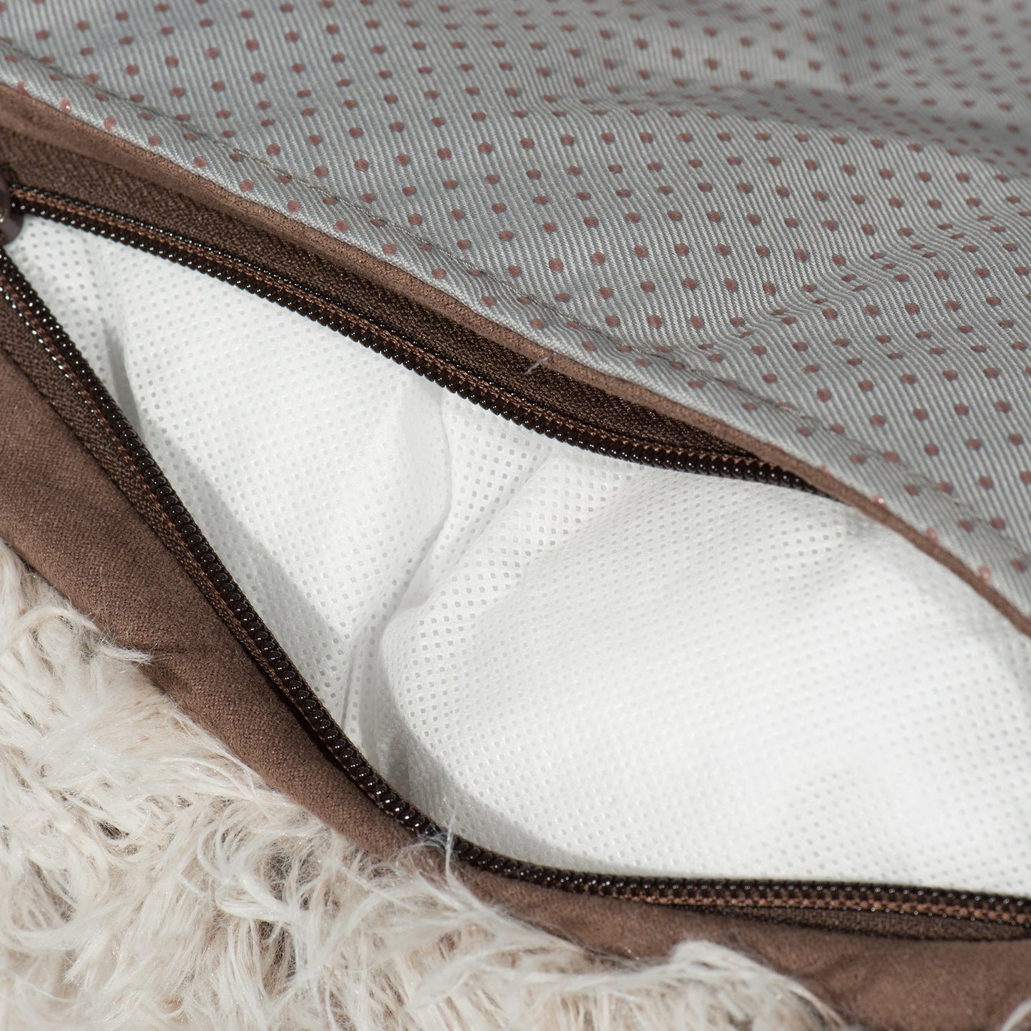 Pet Bed HuggleHug Calming Sofa Protector Bed for Daily Use - size and texture image for pet bed