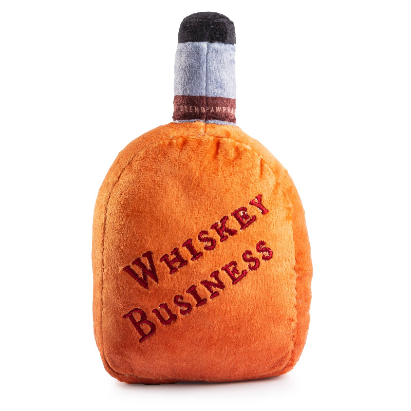 Woofford Reserve Bourbon Bottle Plush Squeaky Dog Toy