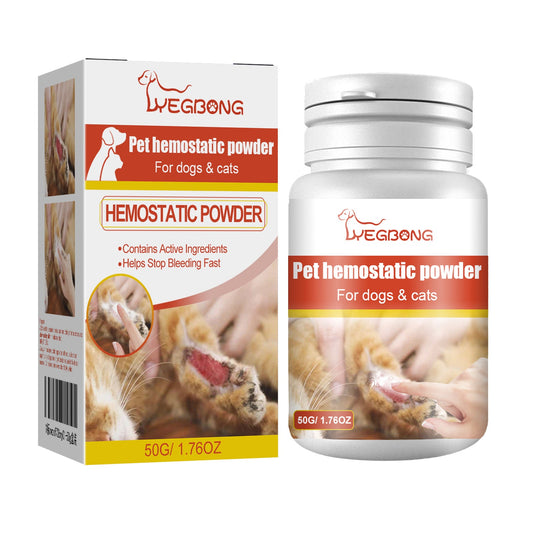 Pet Hemostatic Powder, Skin Wound Cleaning Styptic Powder