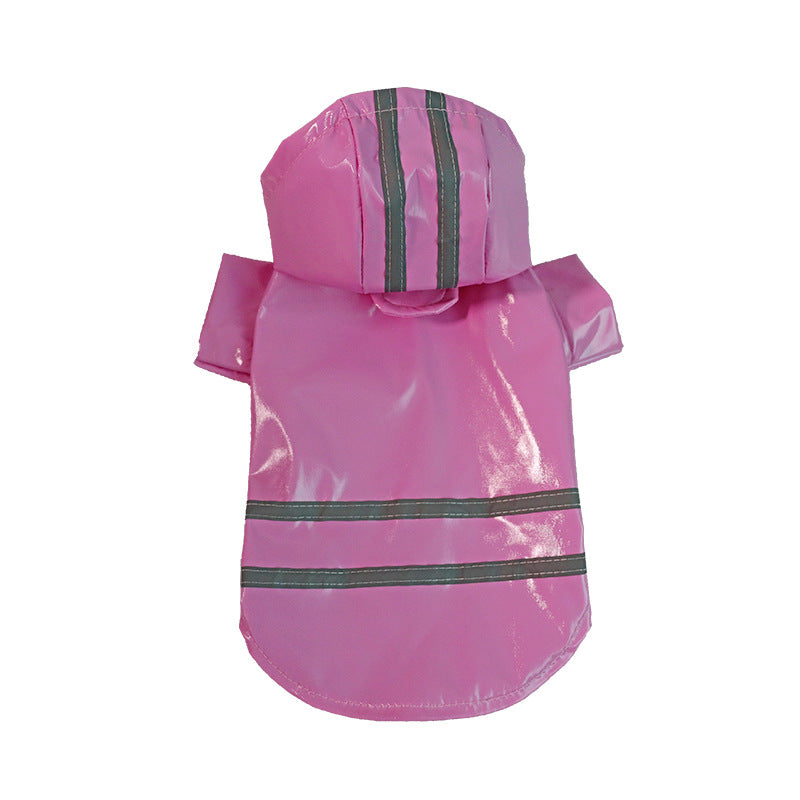 Pet Raincoat with Reflective Strips, Thickened Waterproof Raincoat for Small and Medium Dogs