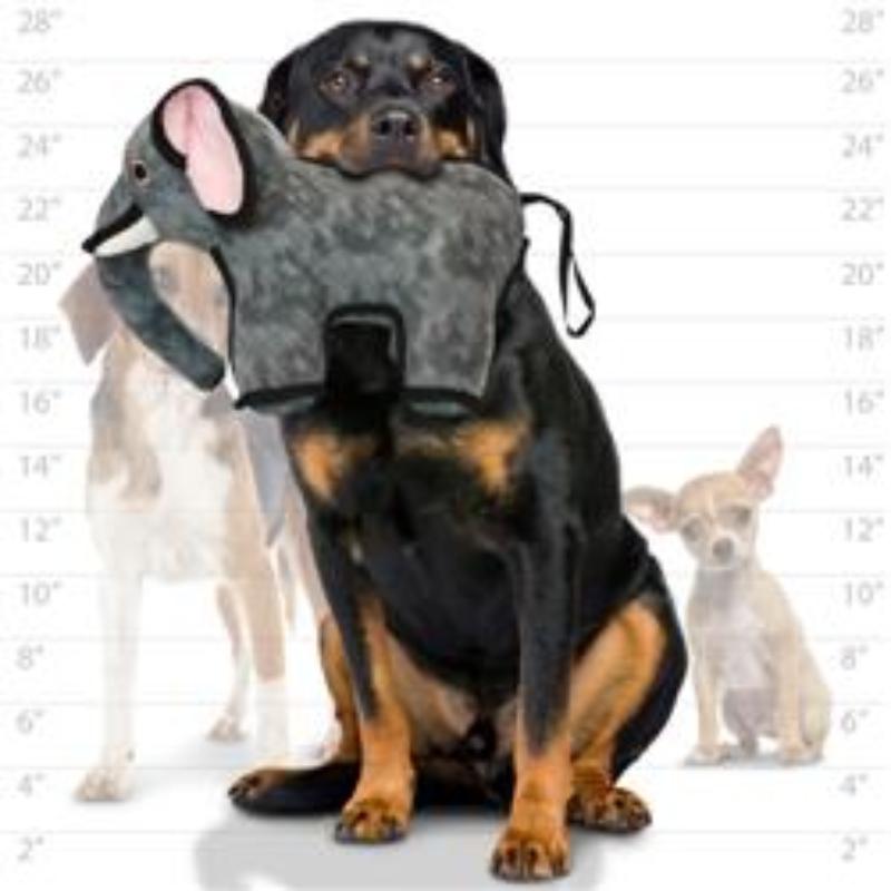 Tuffy Zoo Series Emery Elephant Durable Tough Dog Toy - 2 Sizes