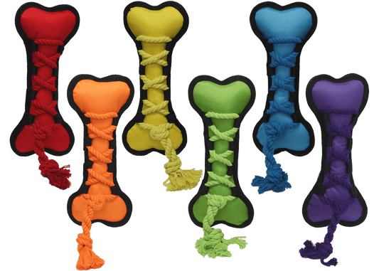 Multipet Cross-Ropes Bone Assorted (11.5)