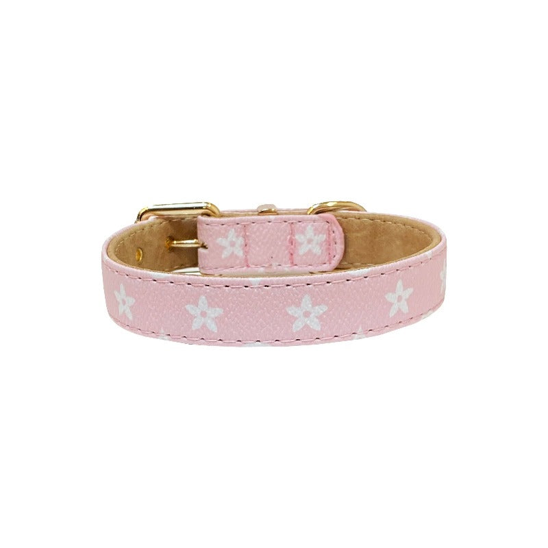 Lauren Luxury Pink Pet Collar