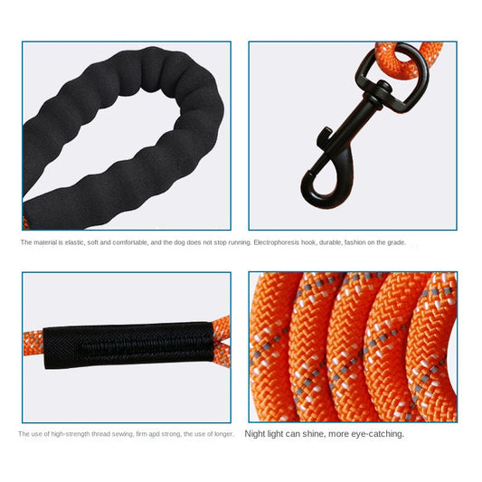 Extended Traction Rope 10m 20m 30m Recall Training Camping Backyard Dog Walking Rope Reflective Tracking Dog Leash