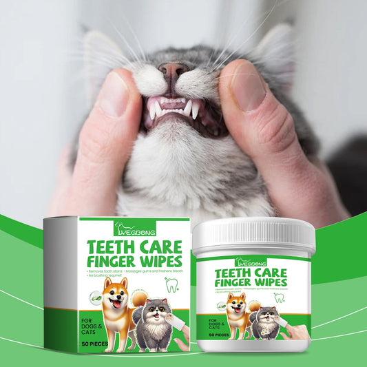 Dog And Cat Tooth Wipes, Pet Dog Mild Tooth Cleaning Tartar