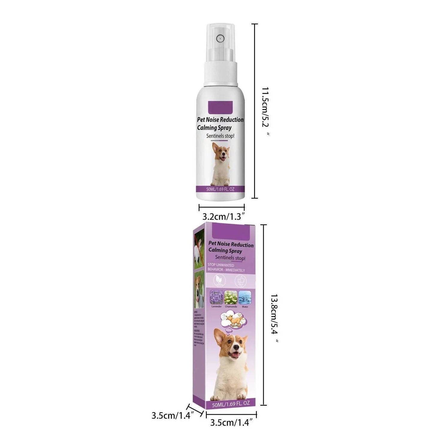 50ml Pet Calming Spray - End Dog's Negative Behavior & Reduce Barking - Purrfect Pet Kingdom