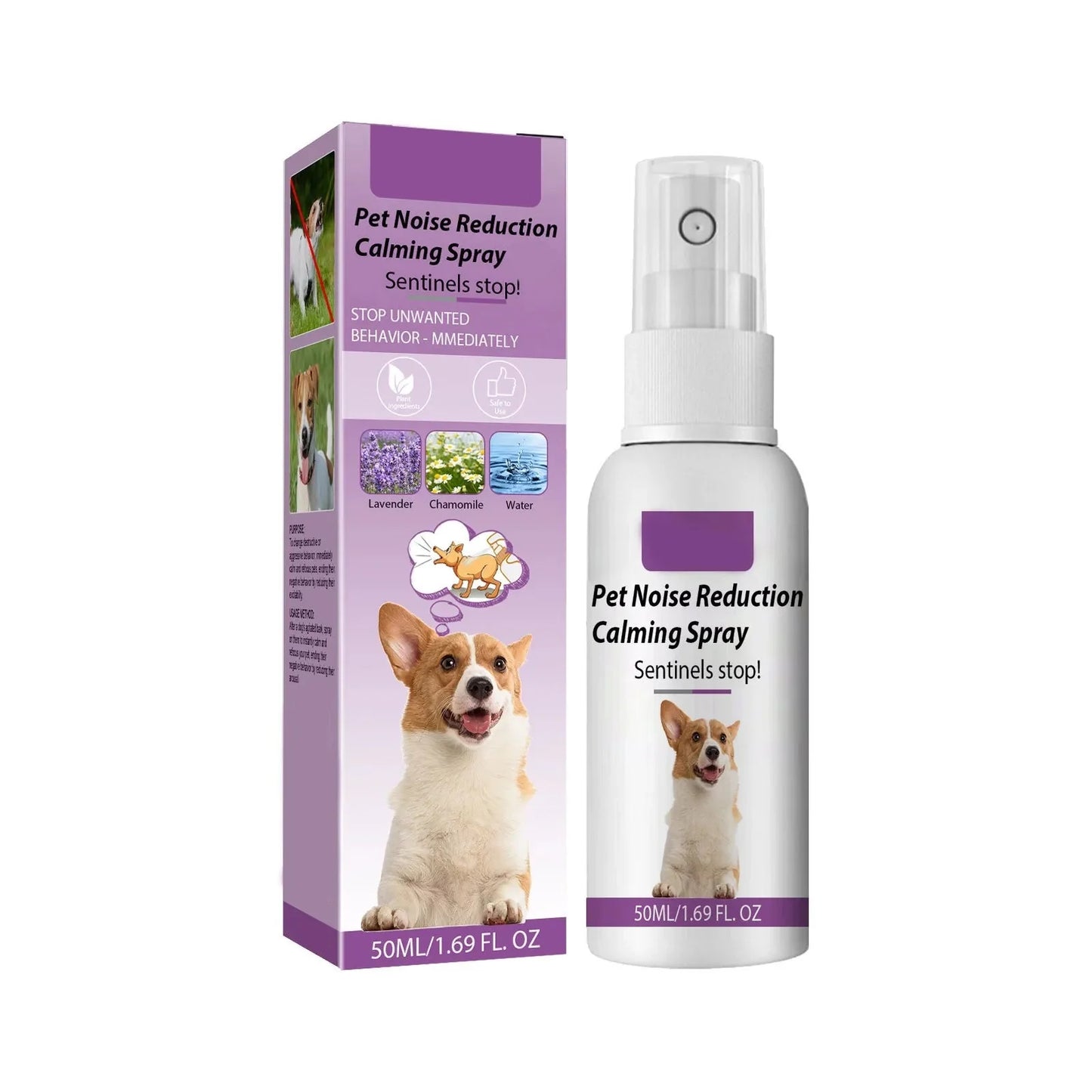 50ml Pet Calming Spray - End Dog's Negative Behavior & Reduce Barking
