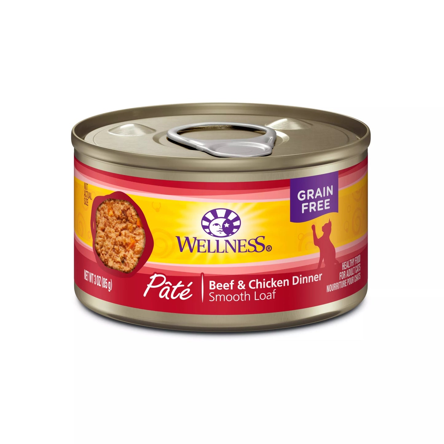 Wellness Complete Health Adult Beef and Chicken Pate Wet Cat Food (3oz) - Wellness Wet Cat Food - The Family Pet