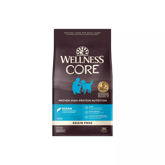 Wellness Core Adult Grain Free Ocean Whitefish, Herring and Salmon Dog Food - Wellness Dry Dog Food - The Family Pet