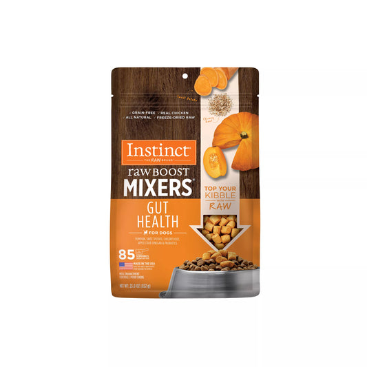 Instinct Raw Boost Mixers Dog Freeze Dried Gut Health Topper (23oz) - Instinct Dog Food Topper - The Family Pet
