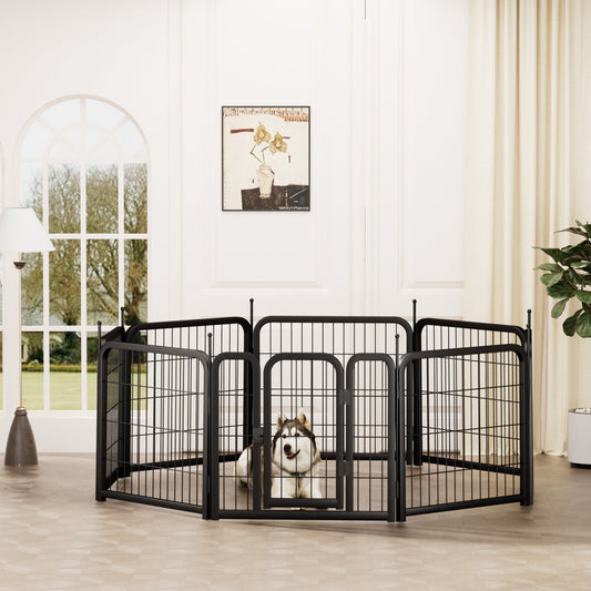 8-panel dog fence, 24 inch small dog pet fence, portable