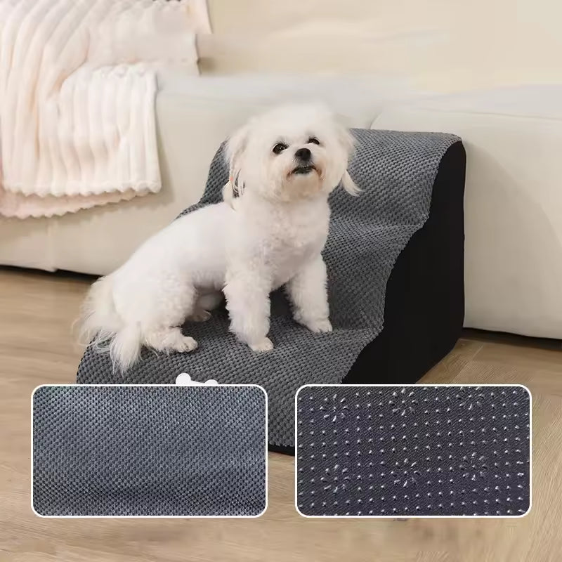 Pet slope stairs anti slip and wear-resistant removable and washable sponge steps - Purrfect Pet Kingdom