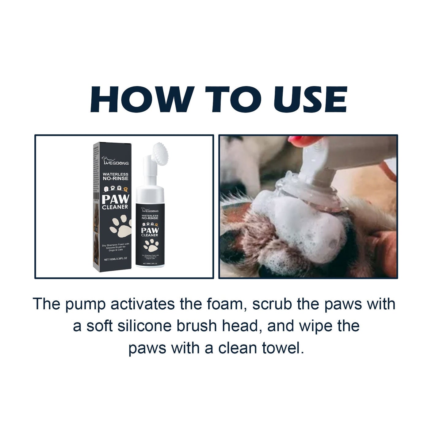 Pet Paw Cleaner, Dog Cat Paw Cleaning Foot Care Cleaner - Purrfect Pet Kingdom