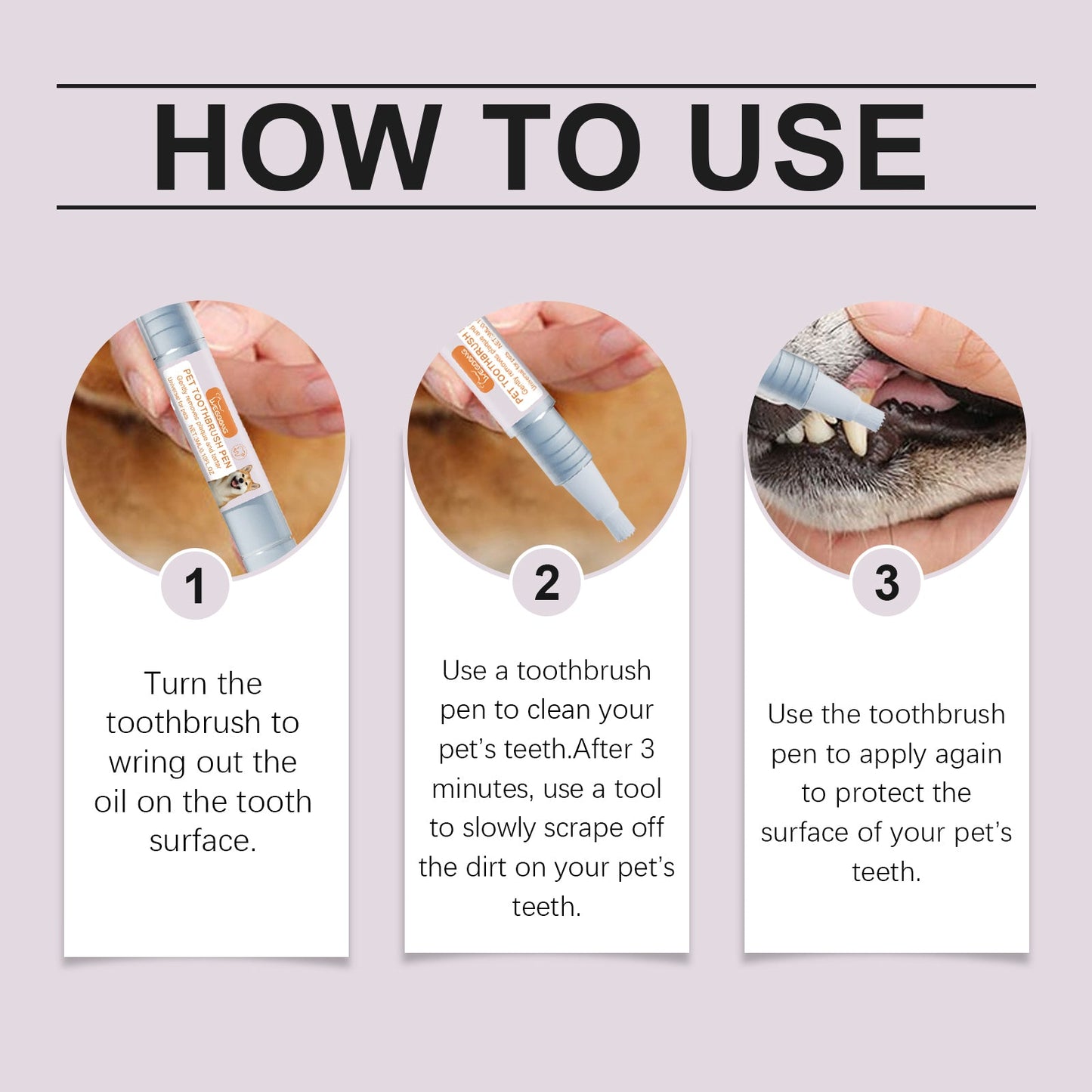 Pet Dental Pen - Tartar Removal & Breath Cleaning Tool