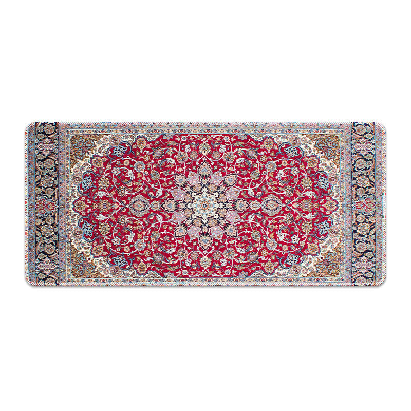 Large Persian Mouse Pad Office Carpet MousePad Natural Rubber Lockedge Anti Slip Desk Mat Laptop Office Game Accessories Pad