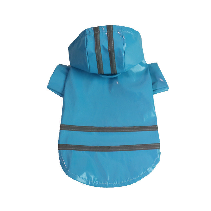 Pet Raincoat with Reflective Strips, Thickened Waterproof Raincoat for Small and Medium Dogs - Purrfect Pet Kingdom