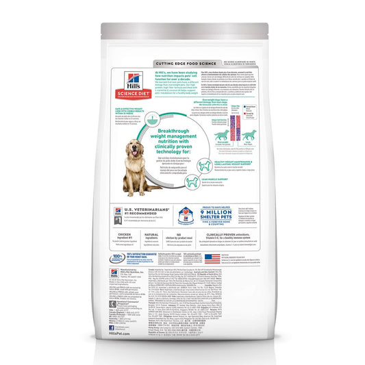 Hill's Science Diet Adult Perfect Weight Chicken Recipe Dry Dog Food Bag
