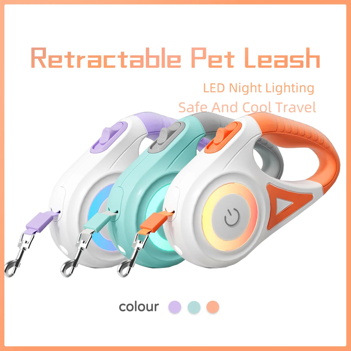 🌟 Light the Way, Lead with Style: The Ultimate LED Retractable Leash
