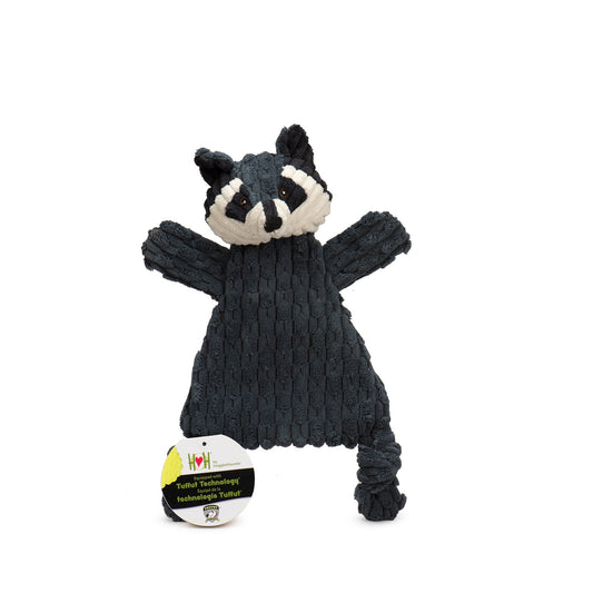 Reggie Raccoon HuggleFlatties™ Durable Plush Dog Toy