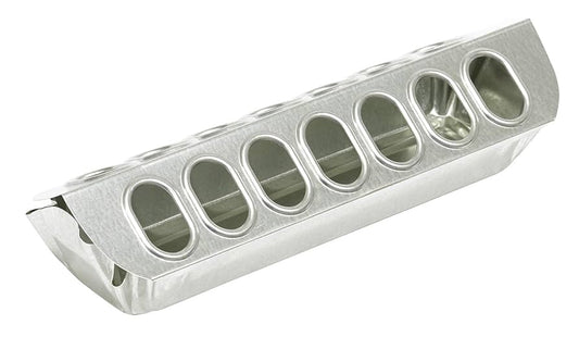 Miller 12" Galvanized Slide Top Poultry Chicken Feeder Metal